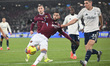 Tatty Castellanos of West Ham United shoots during the Premier League match between West H...