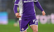 Albert Guomundsson of A.C.F. Fiorentina is in action during the 19th day of the Serie A Ch...