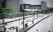 In Rotterdam, Netherlands, on June 7, 2026, severe winter weather disrupts daily life acro...