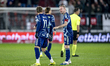 AFC Ajax Amsterdam forward Mika Godts and AFC Ajax Amsterdam midfielder Davy Klaassen stan...