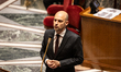 Jean-Noel Barrot, Minister for Europe and Foreign Affairs, speaks during a session of ques...