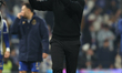 Francesco Farioli, coach of FC Porto, celebrates with FC Porto fans the victory in the Por...