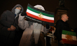 Participants in a solidarity demonstration supporting protests in Iran gather in the Main...