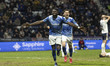 Patrick Agyemang #7 of Derby County F.C celebrates his goal during the Sky Bet Championshi...