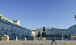 WARSAW, POLAND – JANUARY 17:A winter view of the Presidential Palace in Warsaw, Poland, o...