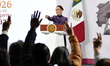 Mexico's President Claudia Sheinbaum Pardo speaks about the measles outbreak and vaccinati...
