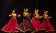 Artists perform a classical dance during a cultural evening program at Shilpgram Mohotsav...
