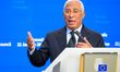 European Council President Antonio Costa holds a press conference at the end of the emerge...