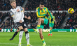 Karlan Grant of West Bromwich Albion attempts a shot during the Sky Bet Championship match...
