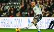 Joe Ward of Derby County passes the ball back during the Sky Bet Championship match betwee...