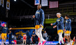 SHANE BLAKENEY (4) of the Drexel Dragons is present before an NCAA men's basketball game a...