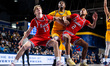 LUCA SOROA-SCHALLER (13) of the Northeastern Huskies, HORACE SIMMONS JR. (0) of the Drexel...