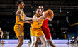 Garfield Turner (13) of the Drexel Dragons gets a loose ball during an NCAA men's basketba...