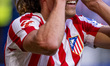 Marcos Llorente of Atletico de Madrid celebrates his goal during the LaLiga EA Sports foot...