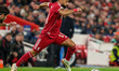 Mohamed Salah of Liverpool plays during the UEFA Champions League match between Liverpool...