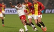 Victor Gomez of Braga is with Giovanni van Zwam of Go Ahead Eagles during the match Go Ahe...