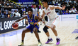 Satria Muda player Jordan Treyvon Ivy-Curry dribbles the ball during the Satria Muda Bandu...