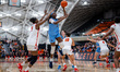 Susie Rafiu of the Columbia Lions attempts a two-point field goal during an NCAA women's b...