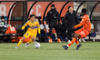 In Hamilton, Ontario, Canada, on February 3, 2026, Tigres forward Diego Lainez #16 carries...