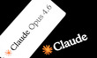The Anthropic Claude Opus 4.6 logo appears on a smartphone screen, and the Claude logo dis...
