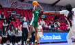 Brianna Davis of the Manhattan Jaspers attempts a two-point field goal during an NCAA wome...