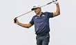 Daniel Hillier of New Zealand tees off on the 9th hole during the third round of the Qatar...