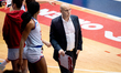 Jordi Aragones, head coach of Wisla, is seen during the basketball game between Wisla Krak...