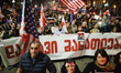 On February 7, in Tbilisi, Georgia, the traditional pro-European Saturday march takes plac...