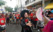 The Klezmer Bloc's carnival procession is accompanied by a group of musicians with origina...