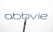 The AbbVie logo appears on a laptop computer screen in this photo illustration in Athens,...