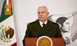 Minister of Mexican National Defense, Ricardo Trevilla Trejo, speaks during a briefing con...