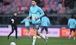 Alessio Romagnoli of S.S. Lazio warms up before the quarter-final match of the Coppa Itali...