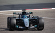 George Russell of the UK drives the (63) Mercedes-AMG Petronas F1 Team W17 E Performance M...