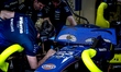 All eyes are on Formula 1 driver Alexander Albon of the Atlassian Williams F1 Team during...