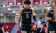 Braeden Speed of the Loyola-Maryland Greyhounds exits the court during an NCAA men's baske...