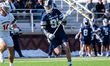 Mark Watters (91) of the Penn State Nittany Lions possesses the ball during an NCAA men's...