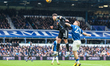 Ethan Ampadu of Leeds United beats Carlos Vicente of Birmingham City to the ball during th...