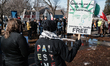 A march and demonstration start at Jackson Square Park, organized by the Minnesota Immigra...