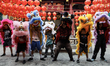 Dancers perform the Lion Dance to mark the Chinese Lunar New Year in Chinatown, Bangkok, T...
