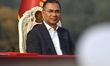 Portrait of Tarique Rahman as he takes the oath of office as Prime Minister of Bangladesh...