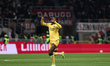 Rafael Leao of AC Milan celebrates after scoring a goal during the Serie A football match...