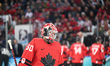 Jordan Binnington (CAN) participates in the Winter Olympic Games at the Milano Santagiulia...
