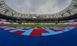 A general view inside the stadium during the Premier League match between West Ham United...