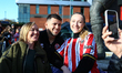 Gustavo Hamer of Sheffield United poses for a photo with fans prior to the Sky Bet Champio...