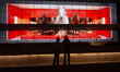 The slideshow of the Horse zodiac is projected on the wall of Pudong Art Museum to celebra...