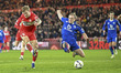 Riley McGree of Middlesbrough shoots on goal during the Sky Bet Championship match between...