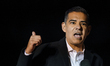 U.S. Rep. Robert Garcia (D-CA) speaks at the 'People's State of the Union' rally near the...