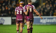 George Flanagan and Asher O'Donnell participate in the BetFred Super League match between...