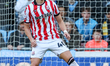 Maksym Taloverov of Stoke City plays in defensive action during the Sky Bet Championship m...