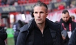 Feyenoord coach Robin van Persie stands before the match in the Dutch Eredivisie between F...